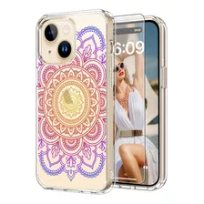 Funda Icedio, Para iPhone 15, Diseño Alheña Amarilla