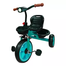 Triciclo Sport Vintage Basico Para Niños Aeiou Ts243 Color Verde