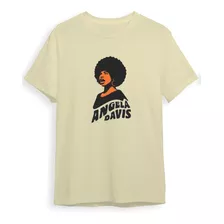 Camiseta Camisa Angela Davis Militancia Negra Malha Premium