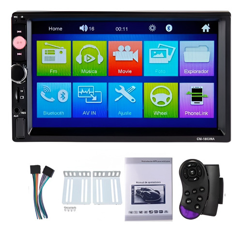 Radio Carro Pantalla Bluetooth Usb + Espejo (android + Iph) Foto 3