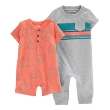 E393 Kit Romper E Macacao Carters Menino Tamanho 12 Meses