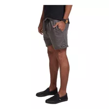 Shorts Masculino Brohood Moletom Chumbo