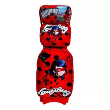 Combo Mochila Escolar Primaria 3d Carro Catarina Ladyy Bugg Niña Premium Lonchera Cartuchera Rojo Miraculouss Mari Nettee