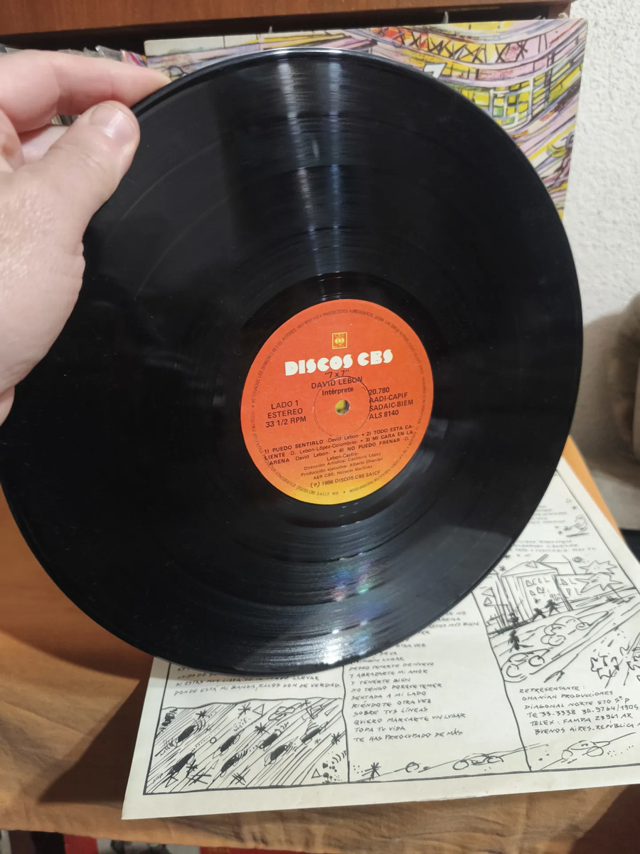 David Lebón - 7 X 7 - vinilo 1986