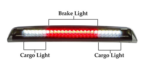 Tercera Luz Freno Trasera Para Nissan Titan Frontier 04-15 Foto 3