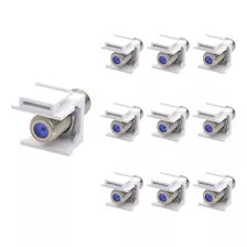 Vce 10 Pack 3 Ghz Nickelplated Rg6 Keystone Jack Insert