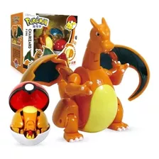 Charizard Com Pokebola Articulado Pokemon Brinquedo Pokemon 