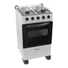 Cocina Thompson Cth 1500 A Gas 4 Hornallas Blanca 127v/230v Puerta Con Visor