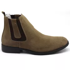 Bota Botina Chelsea Masculina 100% Couro Legítimo Top Brete