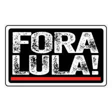 Fora Lula - 100 Adesivos Em Papel Couchê - 5x3cm