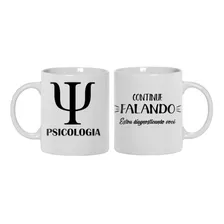 Caneca Personalizada De Porcelana Com Profissões Psicologia