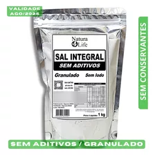 Sal Marinho Integral Sem Aditivos Granulado 1kg