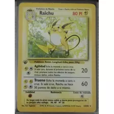 Pokémon Tcg Raichu 1° Edición Set Base