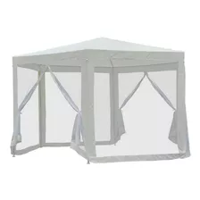 Gazebo Carpa Con Mosquitero Blanco 3x3x2.50 - Mundo Trabajo