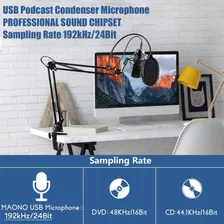 Microfono Condensador Maono Streaming Pc Mac Via Usb