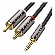 J&amp;d Cable De Audio Rca, 3.5 Mm Macho A 2 Rca Phono Ma...