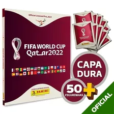 Album Capa Dura Copa Do Mundo 2022 Oficial + 50 Figurinhas