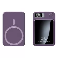Cargador Portátil Magnético Inalámbrico De 10000 Mah 22.5w Color Violeta