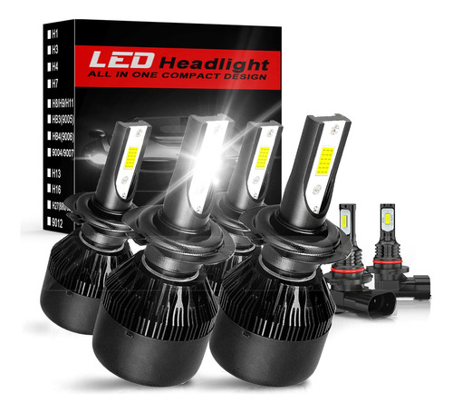 Kit De Luces Led Para Volkswagen Alto/bajo H7 9006 14000lm Volkswagen Jetta (Early 2005)