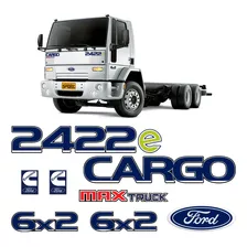 Kit Adesivos Caminhão Ford Cargo 2422e Resinado - Genérico