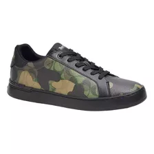 Tenis Coach Clip Camo En Piel Y Lona Exclusiva Para Hombre