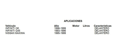 Base Amortiguador Delantero Infiniti Q45 1995 Oep Foto 3