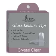 Tips De Uñas Postiza Acrílico Gel Ezflow Glass Leisure X10