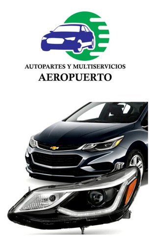 2016-2017-2018 Chevrolet Cruze Faro Foco Unidad Led Nueva Lh Foto 2