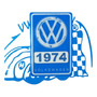 Calcomania Adherible Ao 1980 Vocho Combi Caribe Sticker Para El Cristal Vinil Volkswagen Vw