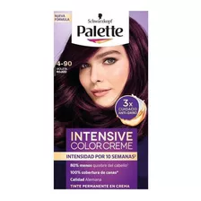 Kit Tinte Schwarzkopf Professional Palette Palette Intensive Color Cream Tono 4-90 Violeta Rojizo X 45g