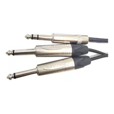 Cable Auxiliar 2 Plug Mono A 1 Plug Estereo De 6.3mm