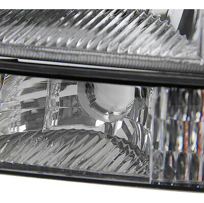 Fits 2000-2006 Gmc Yukon Xl Clear Headlights+bumper Lamp Zzf Foto 5
