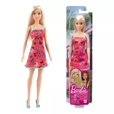 Boneca Barbie Fashion Vestido Rosa Original Mattel 