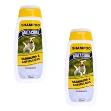 Shampoo Matacura Antisarna E Antipulgas 200 Ml Kit Com 2 Un