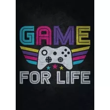 Quadro Decorativo Game Life 30x20 Em Pvc