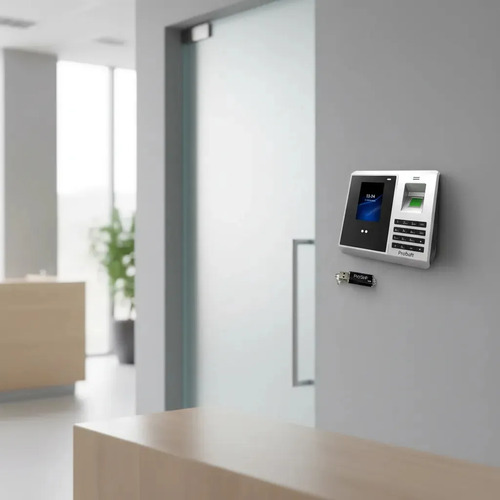 Control Asistencia Prosoft Pc4 Reconocimiento Facial Y Huella Con Usb Gris - imagen 3