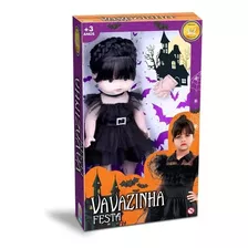 Boneca Vandinha Vavazinha Wandinha Addans Mãozinha Festa