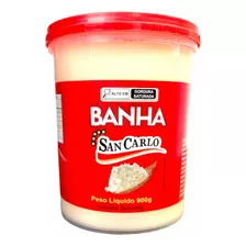 Banha De Porco 100% Natural 900g San Carlo