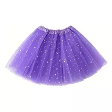 Tutu Falda Con Glittel 30cm Para Niñas Hermosos Colores 