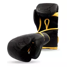 Luva Boxe E Muay Thai World Combat Shock - Black Gold