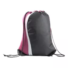 Bolsa Rosa Con Cordon Bolso Bandolera Saco De Microfibra