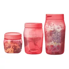 Set X3 Pote Recipiente Hermético Multiuso Tupperware +regalo