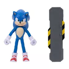 Figura Sonic The Hedgehog Con Snowboard (articulada) - Jakks