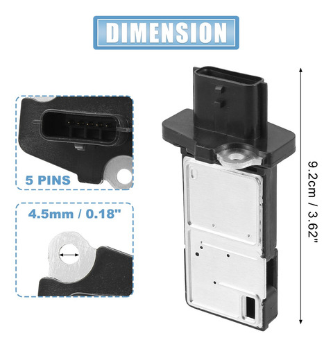 Sensor Maf Flujo Aire Para Nissan Altima Sentra Pathfinder Foto 3