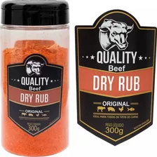 Tempero Dry Rub Quality Beef 2 Unidades De 300 Gramas