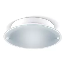 Plafon 2 Luces Blanco Para Techo E27 Apto Led 33 Cm Diam