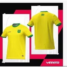 Camisa Brasil Amarela Wnc