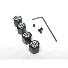 Tapa Cubre Valvula Aire Lujo Seguro Antirobo Logo Volkswagen
