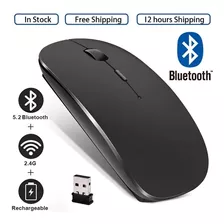 Rato Sem Fio Recarregável Bluetooth Mouse Computador Ergonôm