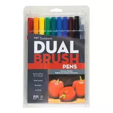 10 Canetas Pincel Tombow Dual Brush Primary ( Original )